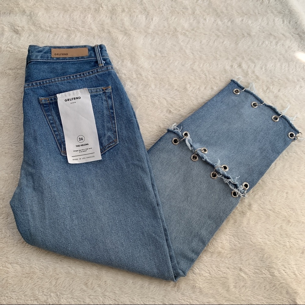 NWT Grlfrnd Helena Pierced Jeans - Picture 4 of 14